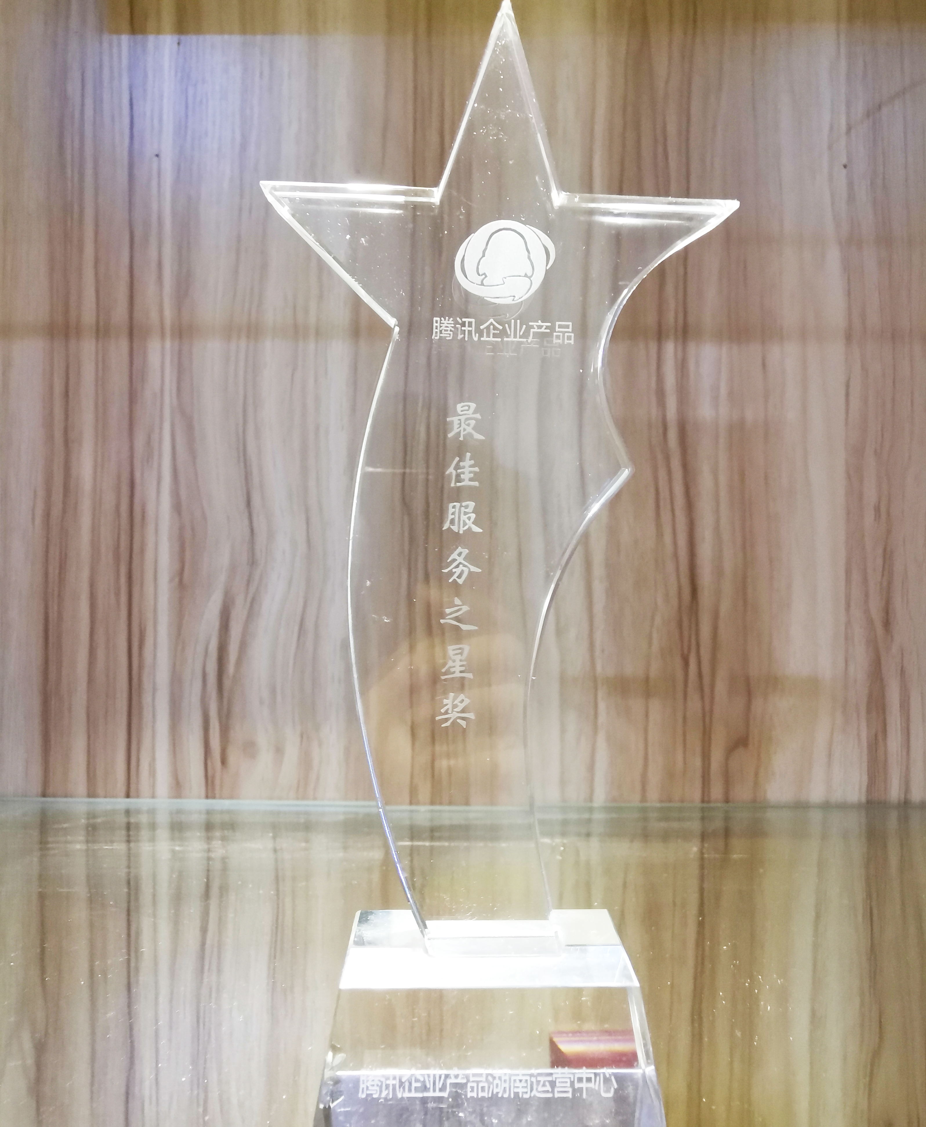 最佳服務(wù)之星獎 湖南騰輝網(wǎng)絡(luò)