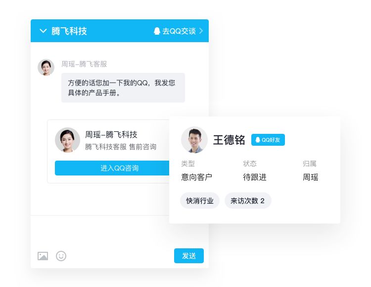 騰訊企點協(xié)助企業(yè)管理